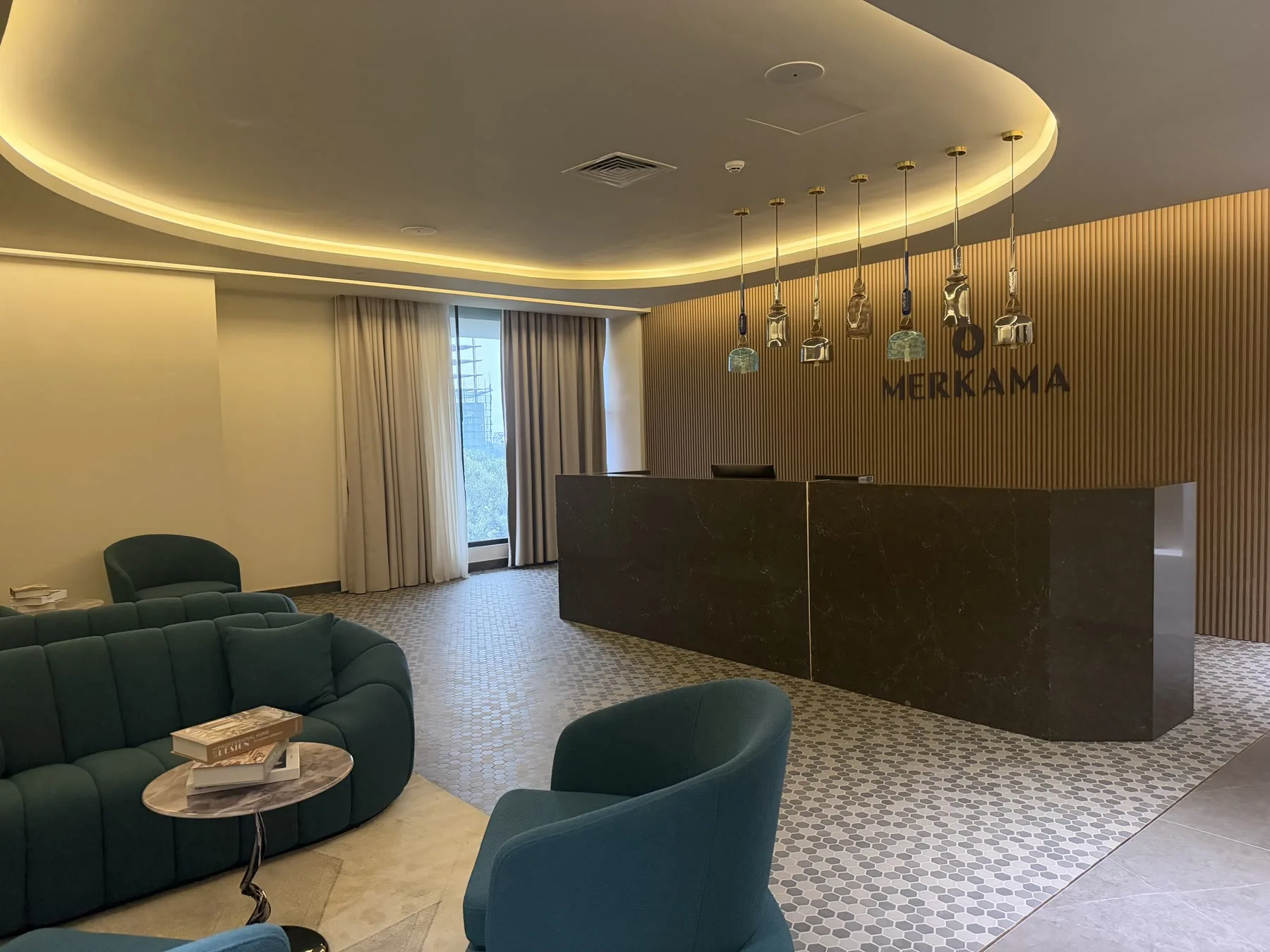 Merkama's reception lounge